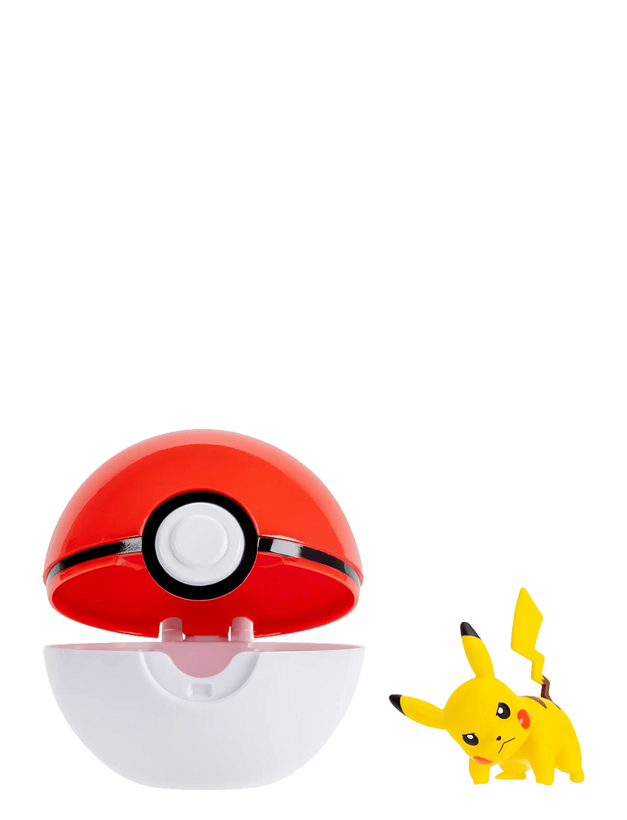 Pokemon - POKEMON CLIP N GO PIKACHU WITH POKE BALL - lekset - multi colour - 2