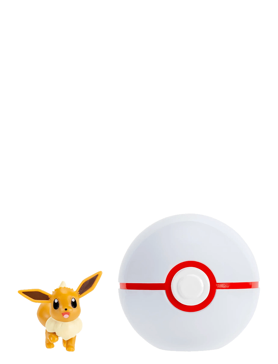 Pokemon - POKEMON CLIP N GO EEVEE WITH PREMIER BALL - actionfigurer - multi colour - 1