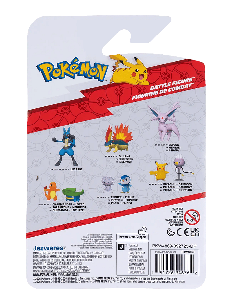 Pokemon - POKEMON BATTLE FIGURE ESPEON - actionfigurer - multi colour - 1