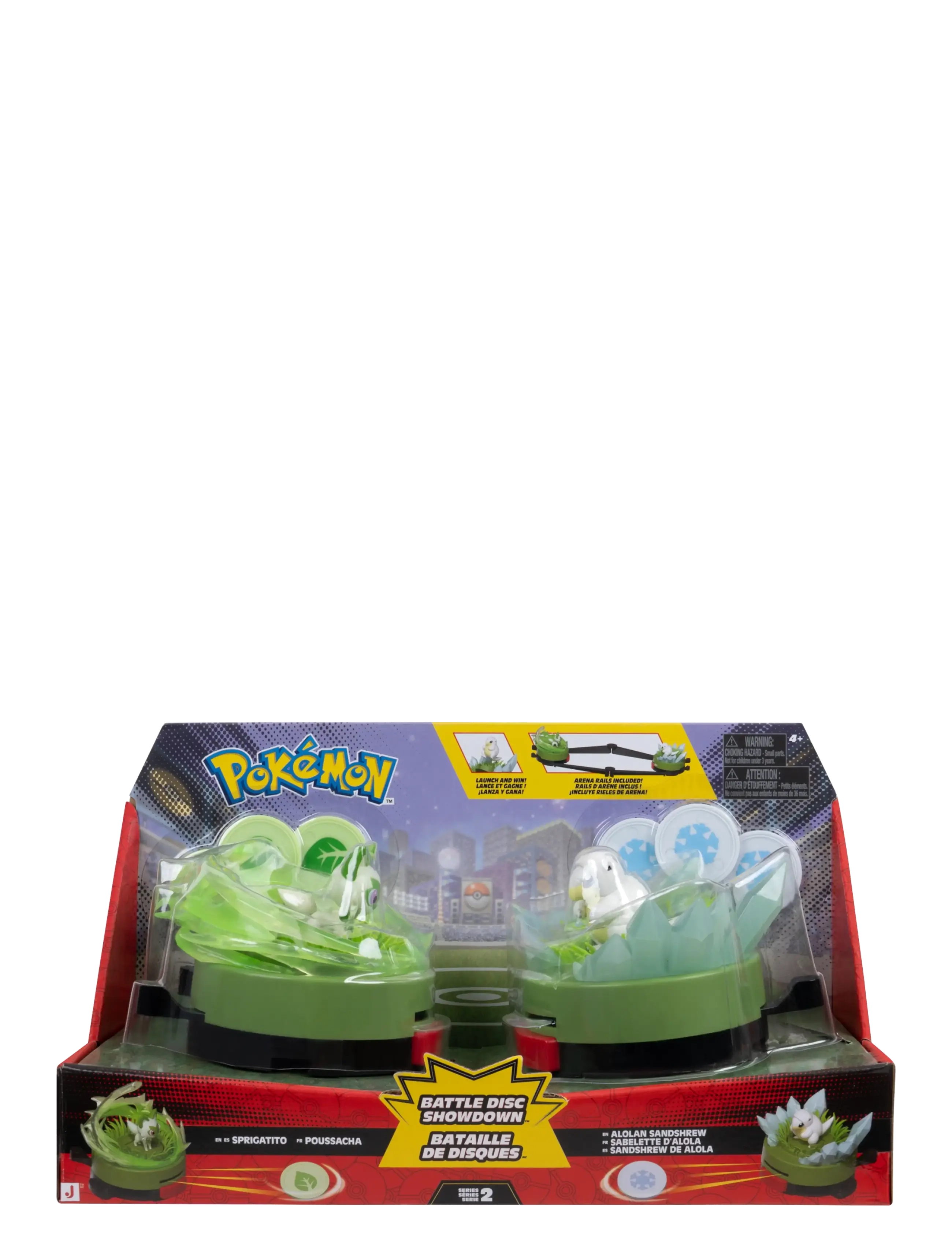 Pokemon POKEMON BATTLE DISC SHOWDOWN SANDSHREW VS SPRIGATI - Lelut - MULTI COLOUR / green