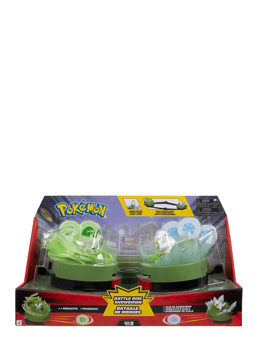 Pokemon - POKEMON BATTLE DISC SHOWDOWN SANDSHREW VS SPRIGATI - aktiva spel - multi colour - 0