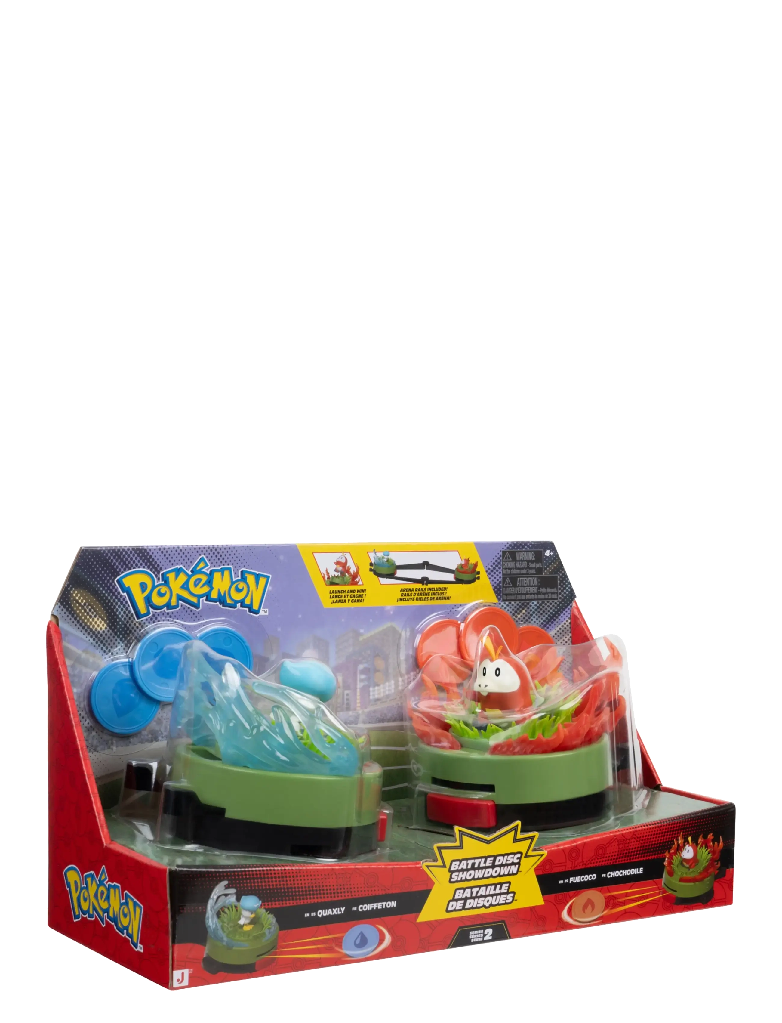 Pokemon - POKEMON BATTLE DISC SHOWDOWN QUAXLY VS FUECOCO - aktive spil - multi colour - 3