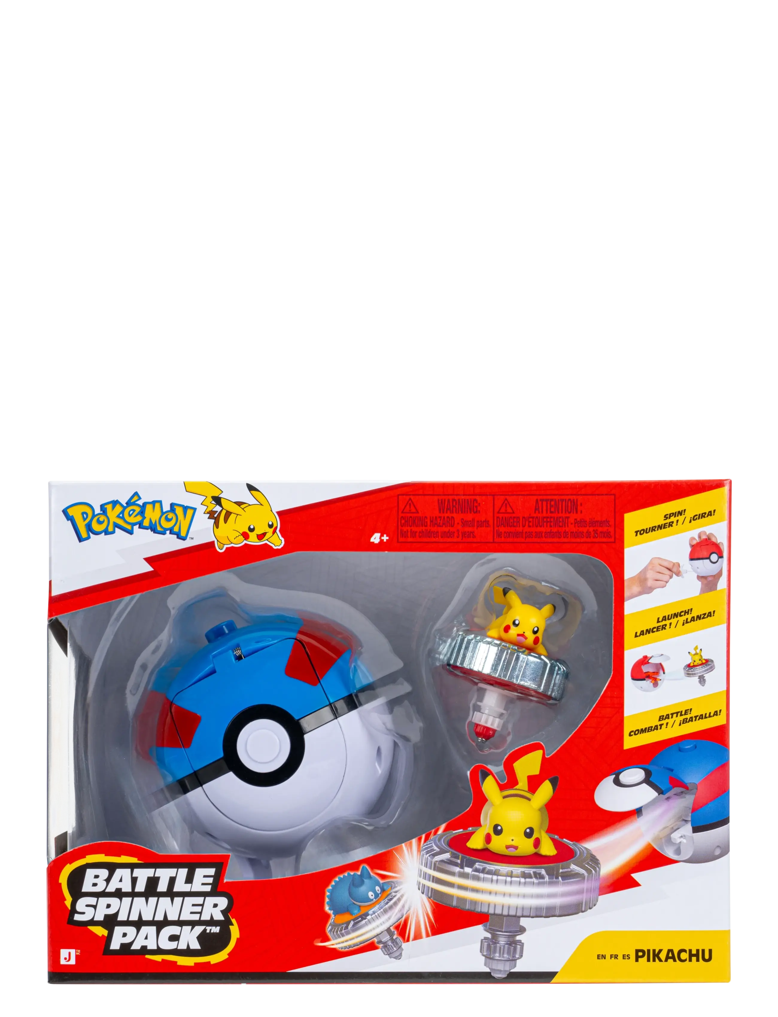 Pokemon POKEMON BATTLE SPINNER PIKACHU WITH GREAT BALL - Visa allt - MULTI COLOUR / blue