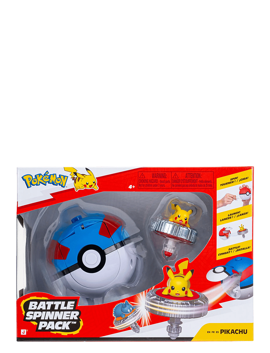 Pokemon - POKEMON BATTLE SPINNER PIKACHU WITH GREAT BALL - multi colour - 0