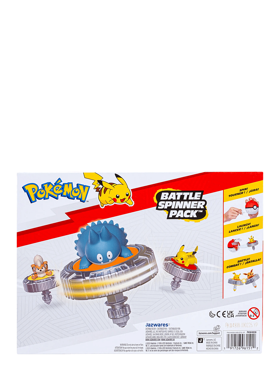 Pokemon - POKEMON BATTLE SPINNER MUNCHLAX WITH GREAT BALL - aktiva spel - multi colour - 1