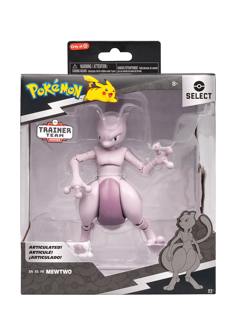 Pokemon - POKEMON SELECT ARTICULATED FIGURE MEWTWO - actionfigurer - multi colour - 0