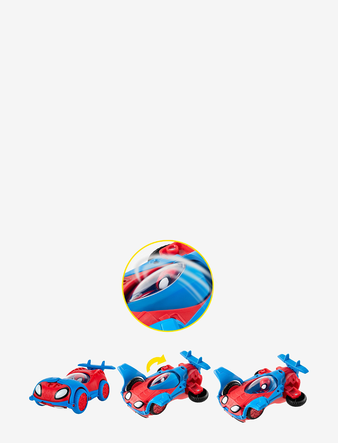 Spider-man - SPIDEY FLIP AND JET - legetøjsbiler - multi colour - 3