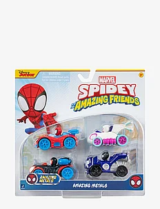 SPIDEY AMAZING METALS CAR 4 PK, Spider-man