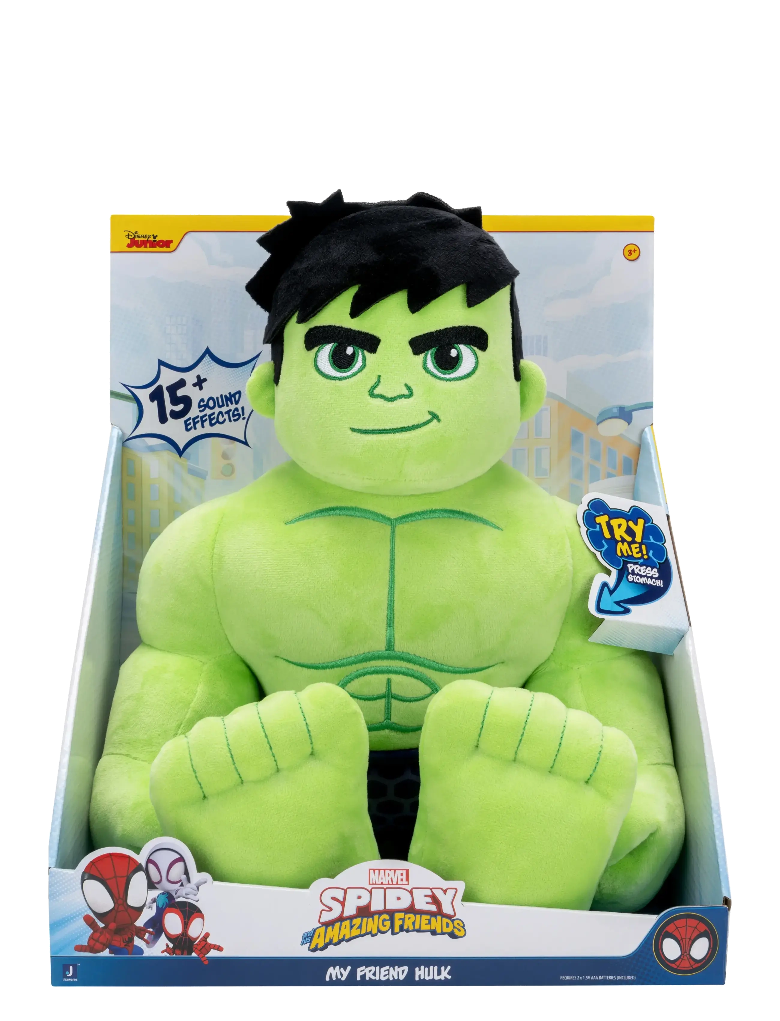 SPIDEY MY FRIEND HULK FEATURE PLUSH - MULTI COLOUR
