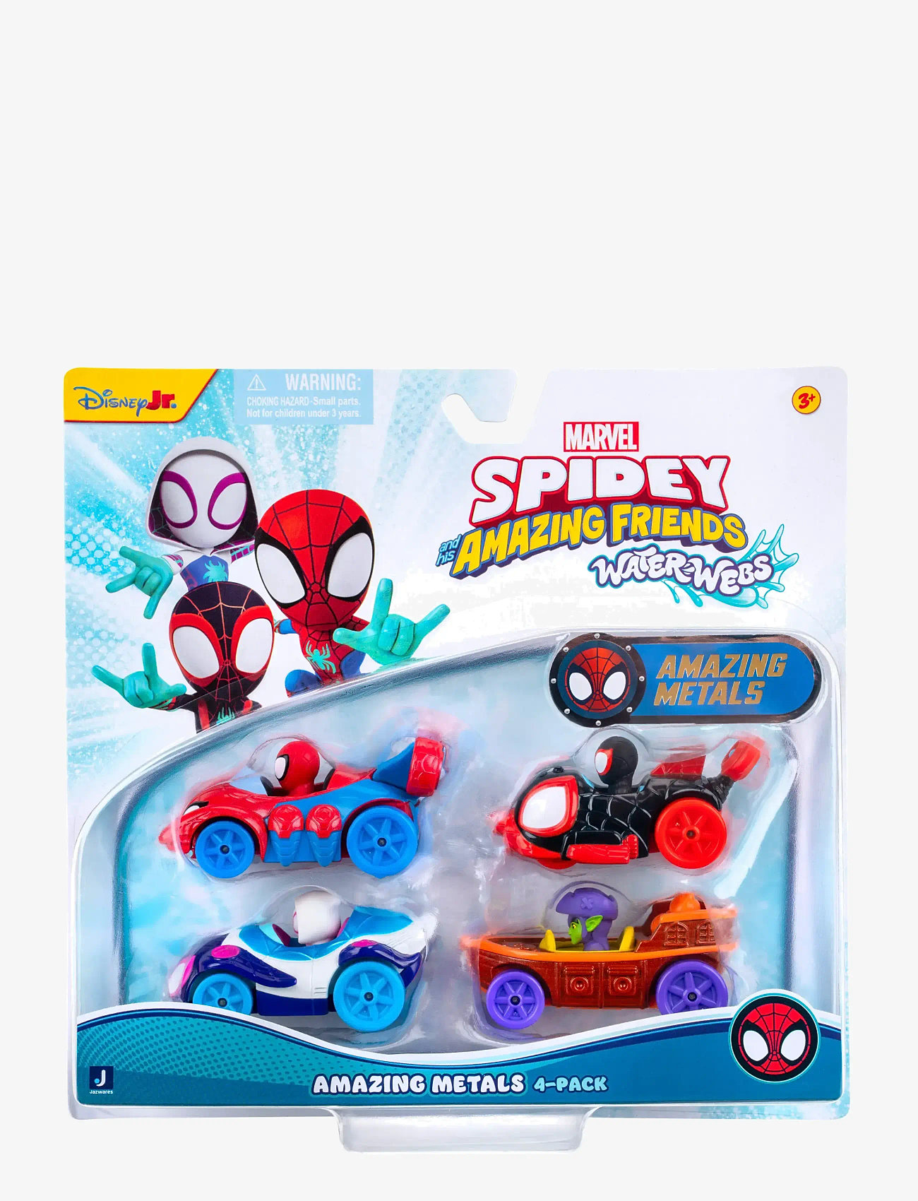 Spider-man - SPIDEY AMAZING METALS CAR 4 PK - film & sagofigurer - multi colour - 1
