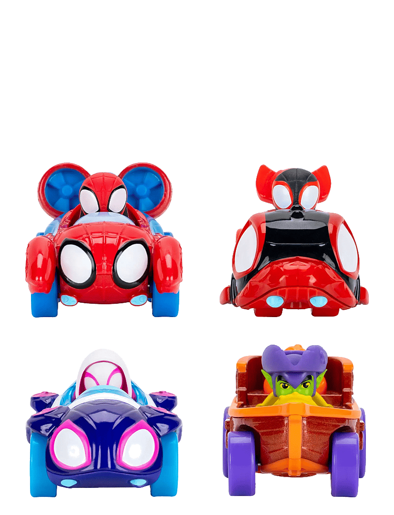 Spider-man - SPIDEY AMAZING METALS CAR 4 PK - film & sagofigurer - multi colour - 3