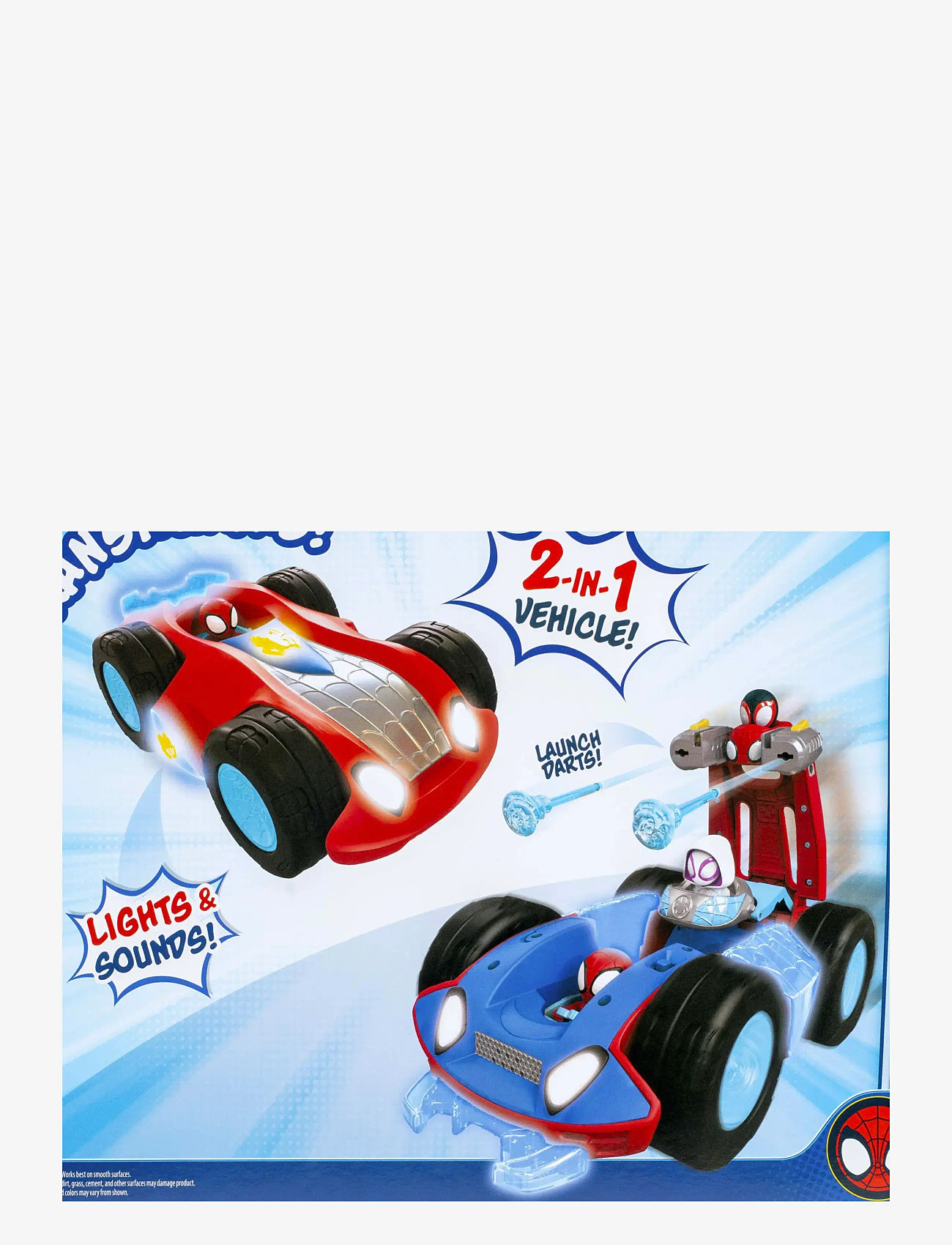 Spider-man - SPIDEY FLIP & REVEAL CRUISER - legetøjsbiler - multi colour - 1