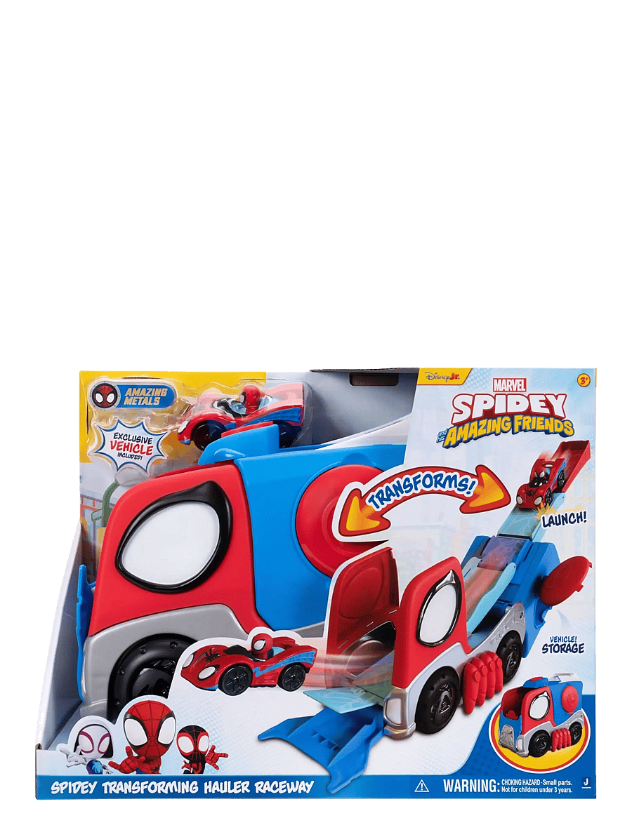 Spider-man - SPIDEY AMAZING METALS TRANSFORMING HAULER RACEWAY - bilbanor - multi colour - 0