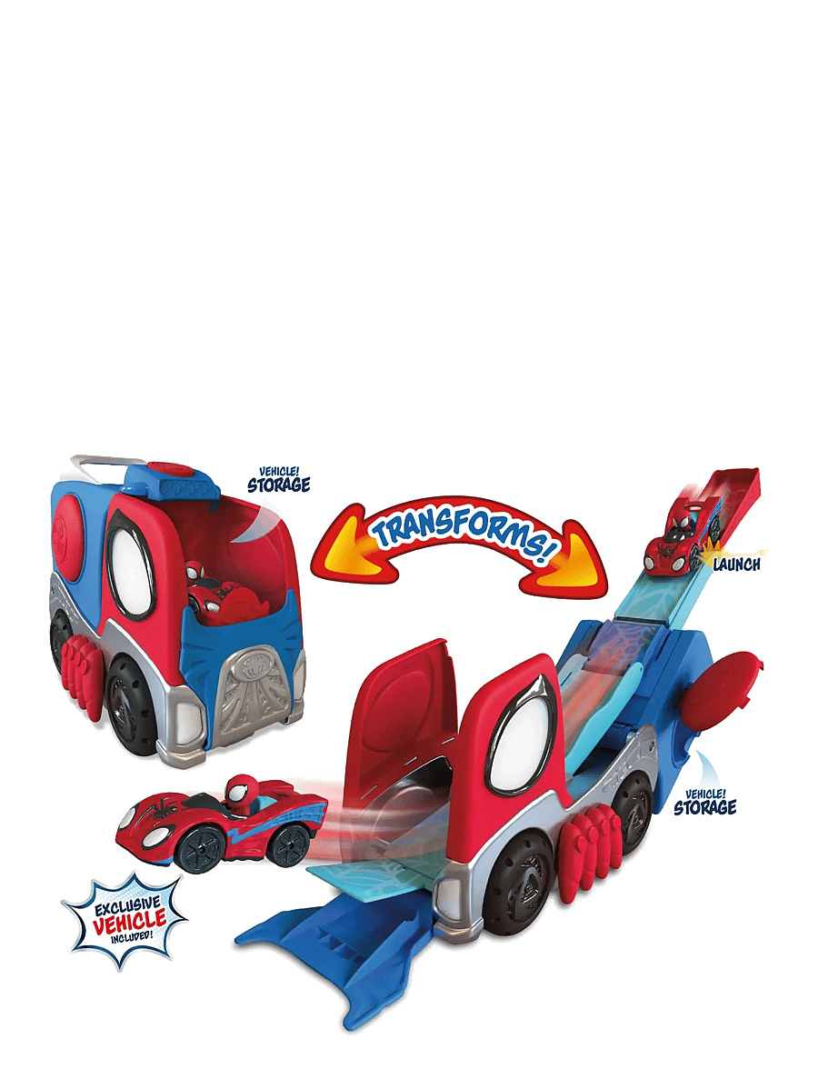 Spider-man - SPIDEY AMAZING METALS TRANSFORMING HAULER RACEWAY - bilbanor - multi colour - 3