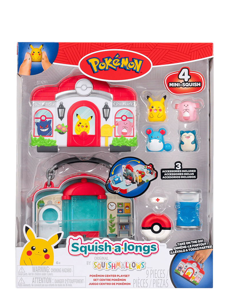 Pokemon - SQUISHALONGS POKEMON CENTER PLAYSET - play sets - multi colour - 0