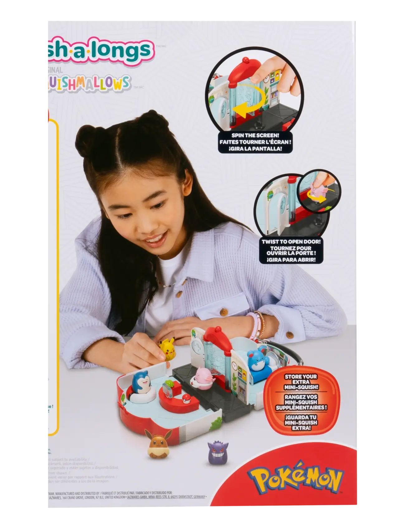 Pokemon - SQUISHALONGS POKEMON CENTER PLAYSET - lekset - multi colour - 1