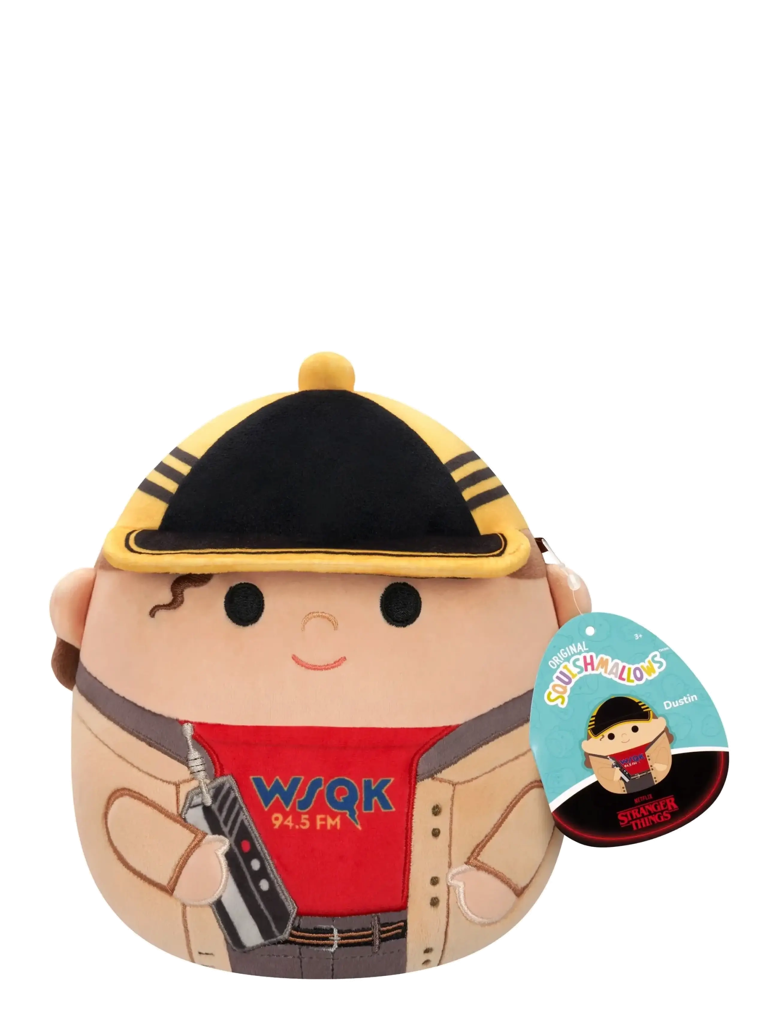 Squishmallows SQUISHMALLOWS 20 CM STRANGER THINGS DUSTIN - Mjúk leikföng - MULTI COLOUR / black