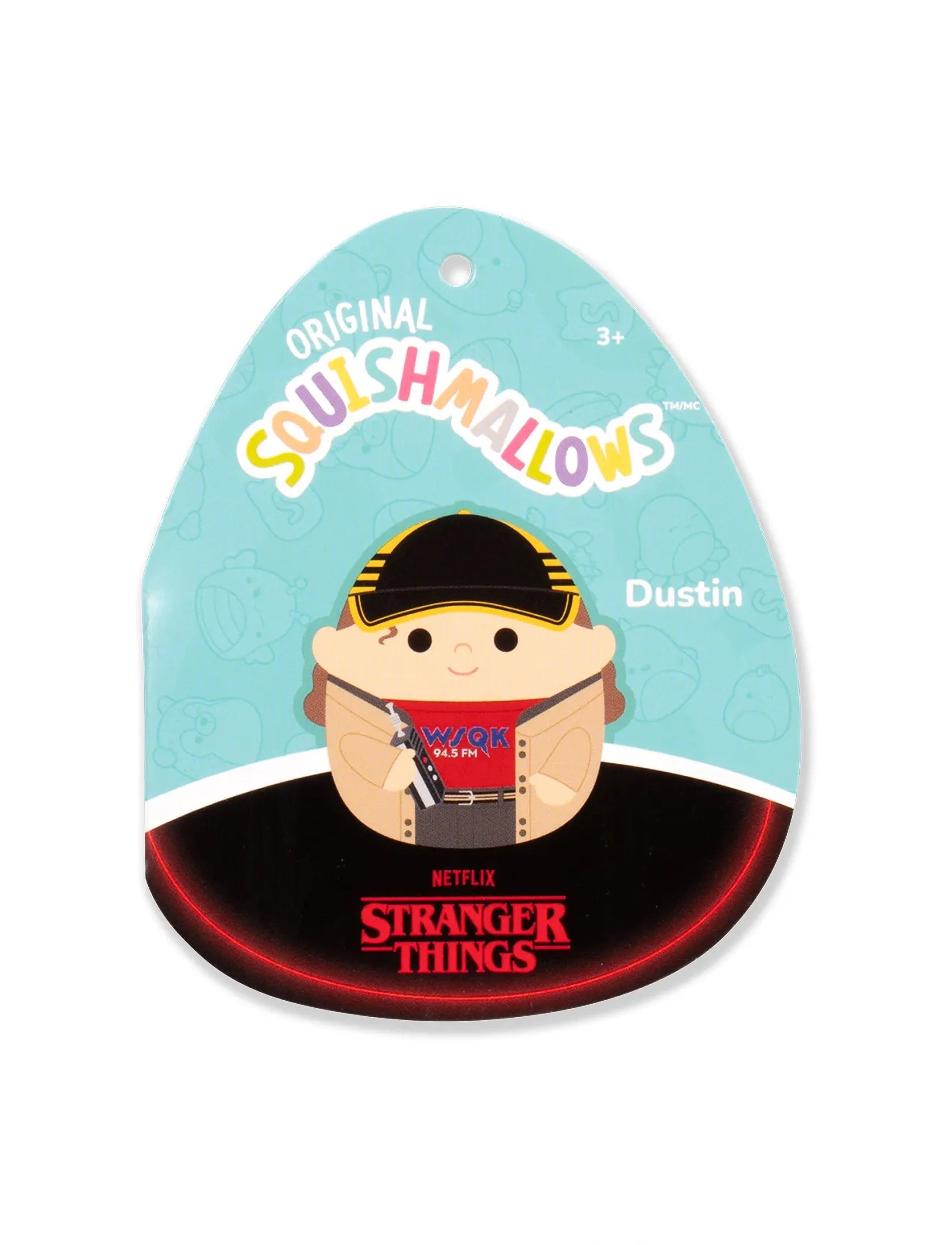 Squishmallows Squishmallows 20 cm Stranger Things Dustin, One Size, Black, Soft Legetøj > Stuffed Legetøj, Børn