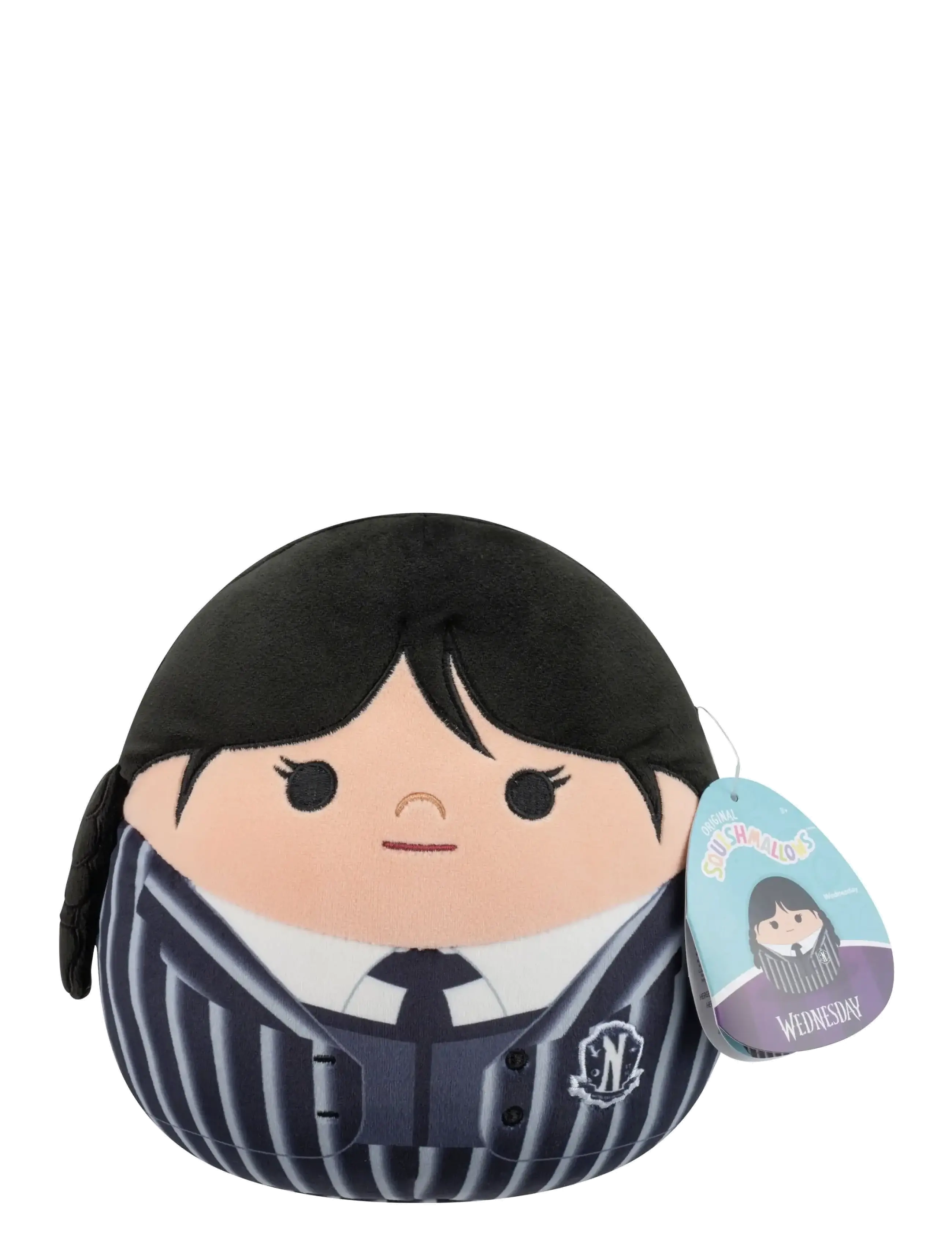 Squishmallows 20 Cm Wednesday In Uniform, Børn, Stuffed Legetøj, Sort, Str: ONE SIZE