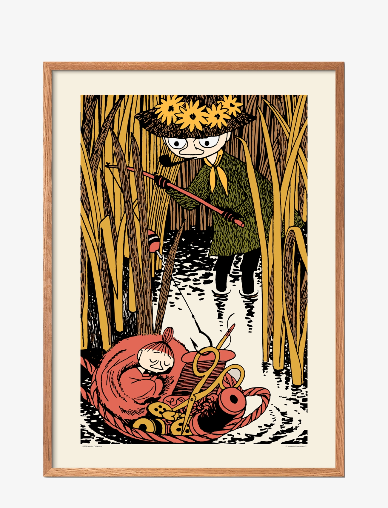 PSTR Studio Moomin X Pstr Studio Little My & Snufkin, Plakat & Ramme, Str: 70X100CM