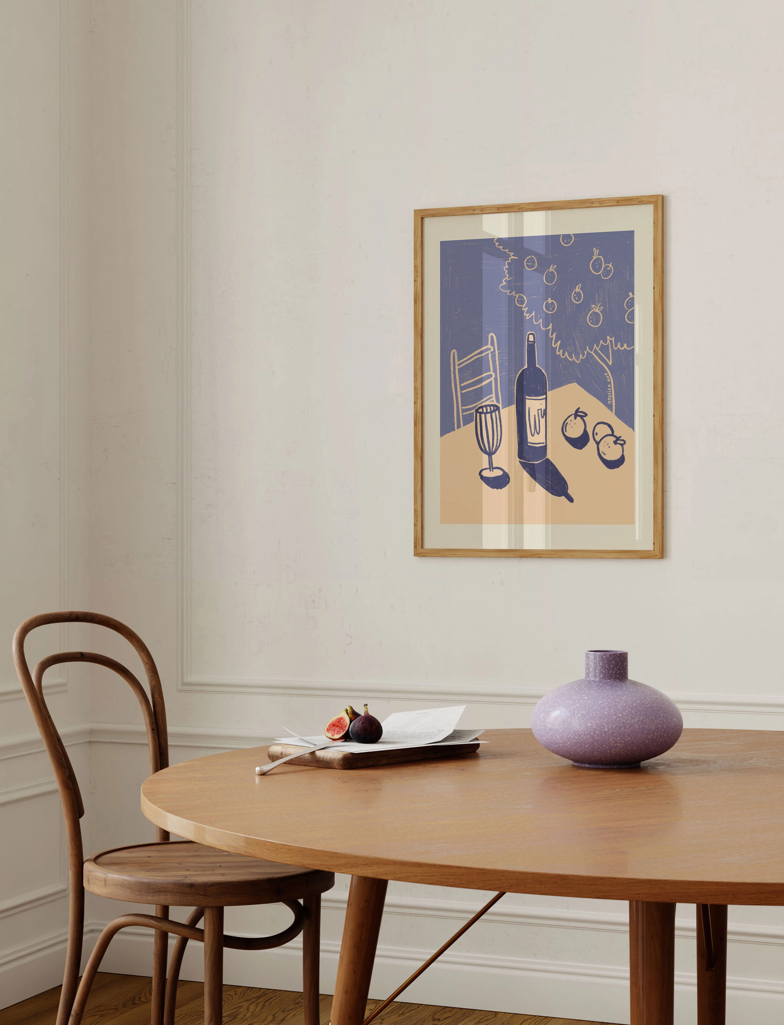 PSTR Studio - Anouk Wine And Oranges, 50X70 cm, Posters, Mehrfarbig/gemustert Food, Homeware