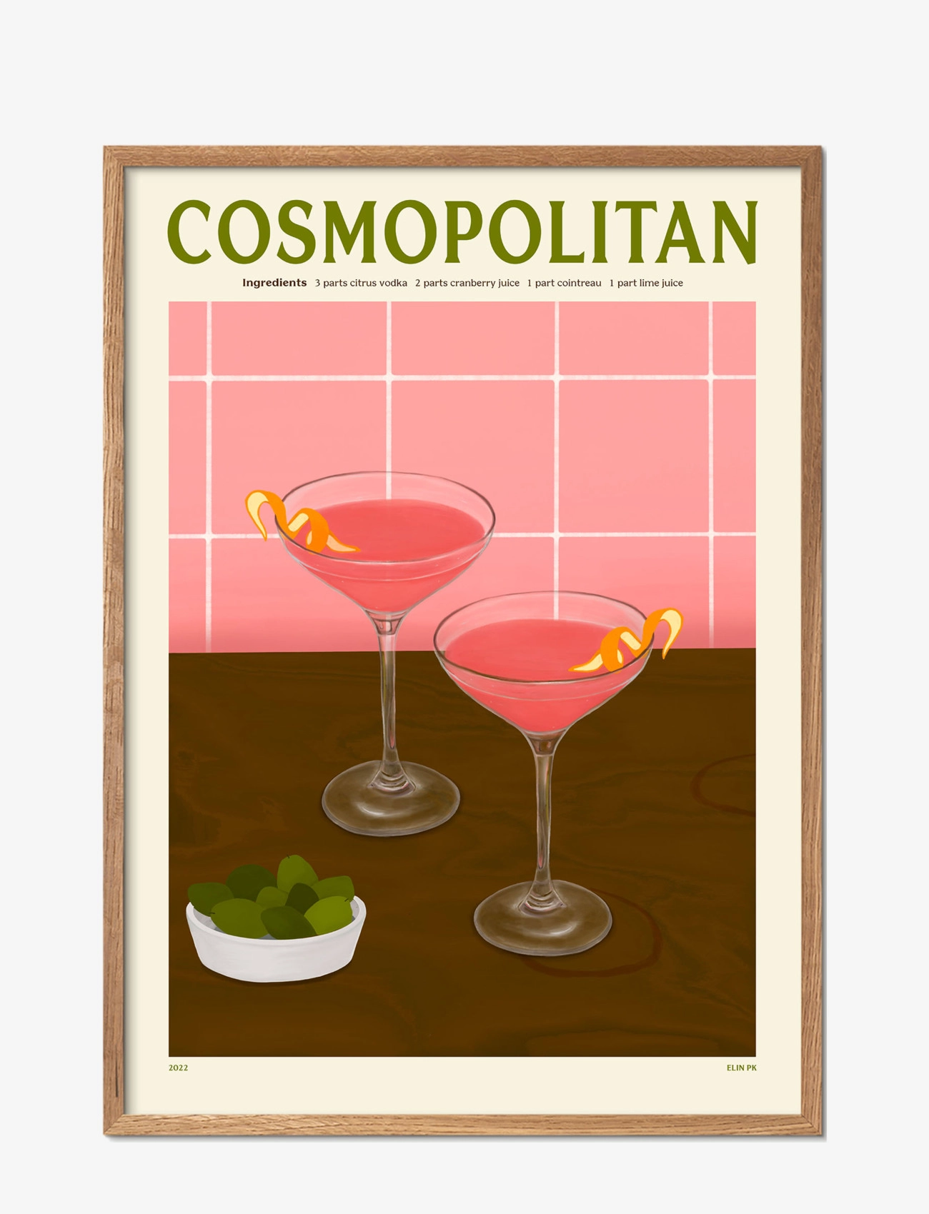 PSTR STUDIO Pstr Studio - Pstr StudioxElin Pk - Cosmopolitan Patterned - 30X40CM - Unisex