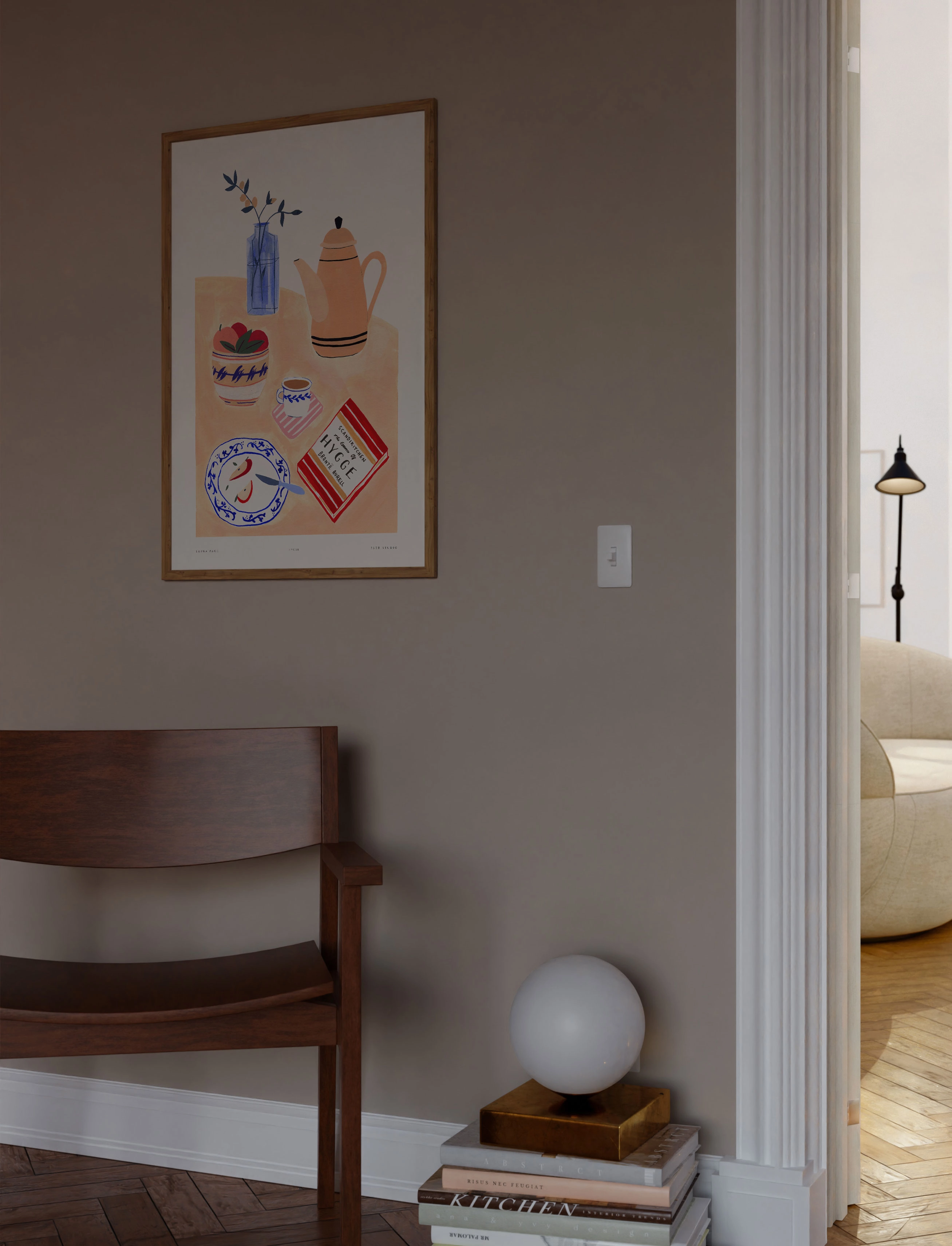 PSTR Studio Pstr Studio - Laura - Hygge, 50X70 cm, Multi/patterned, Plakater > Mad, Unisex