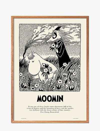 PSTR Studio Moomin x PSTR studio - Summer Flowers - Schwarz-weiß-Motive - NATURAL / natural