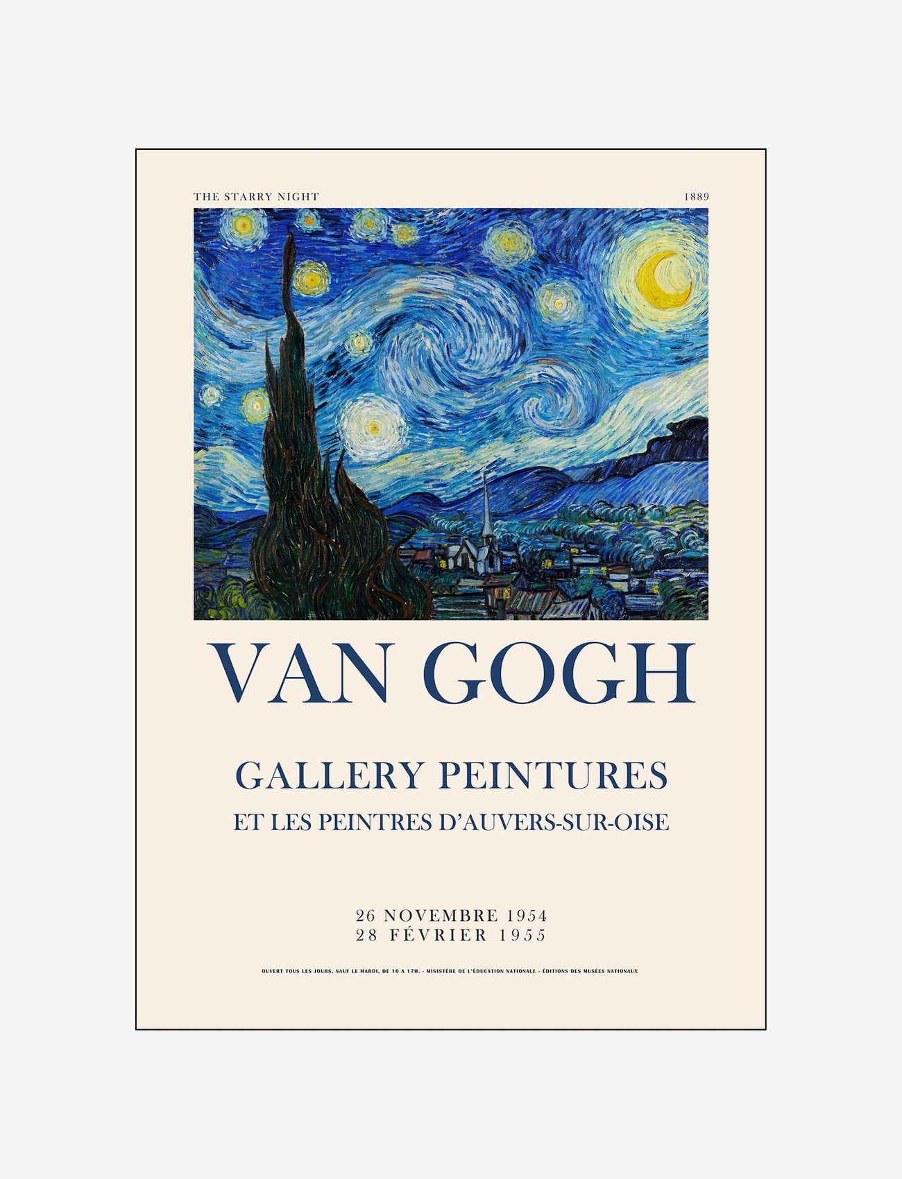 PSTR Studio - vincent-van-gogh-a-starry-night - illustrations - multi-colored - 0