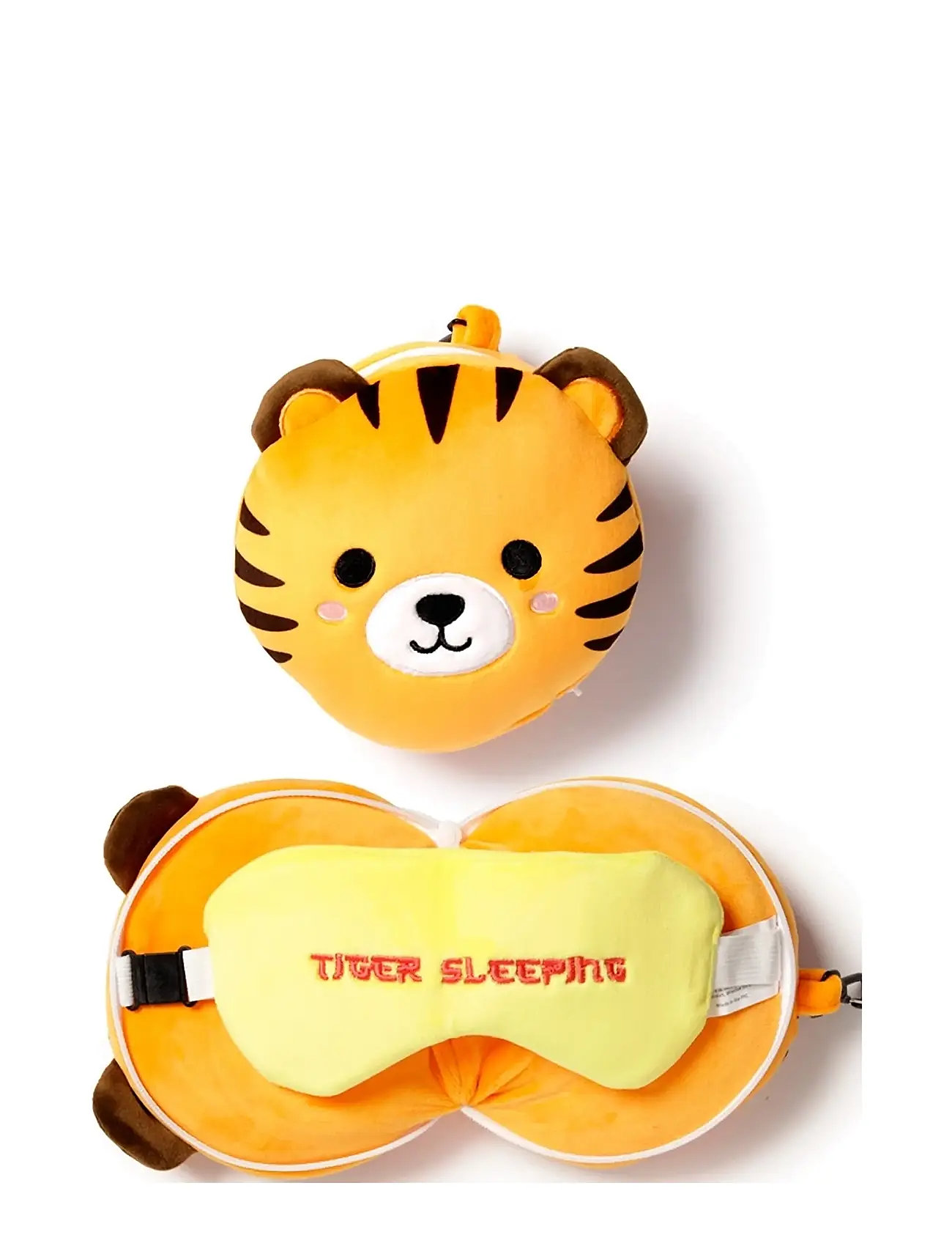 Relaxeazzz Adoramals Tiger travel pillow eye mask