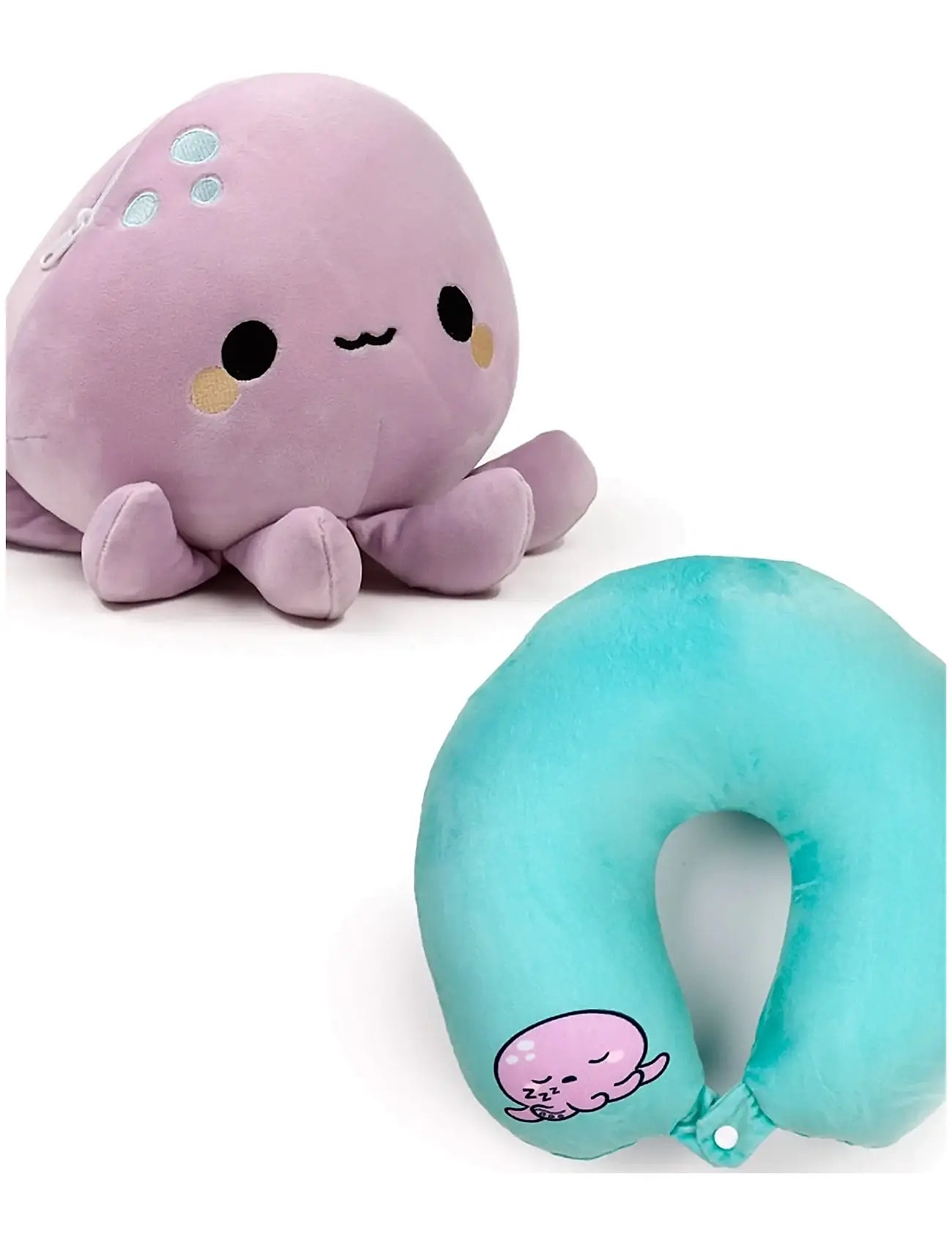 Adoramals Octopus Swapseazzz travel pillow + plush toy