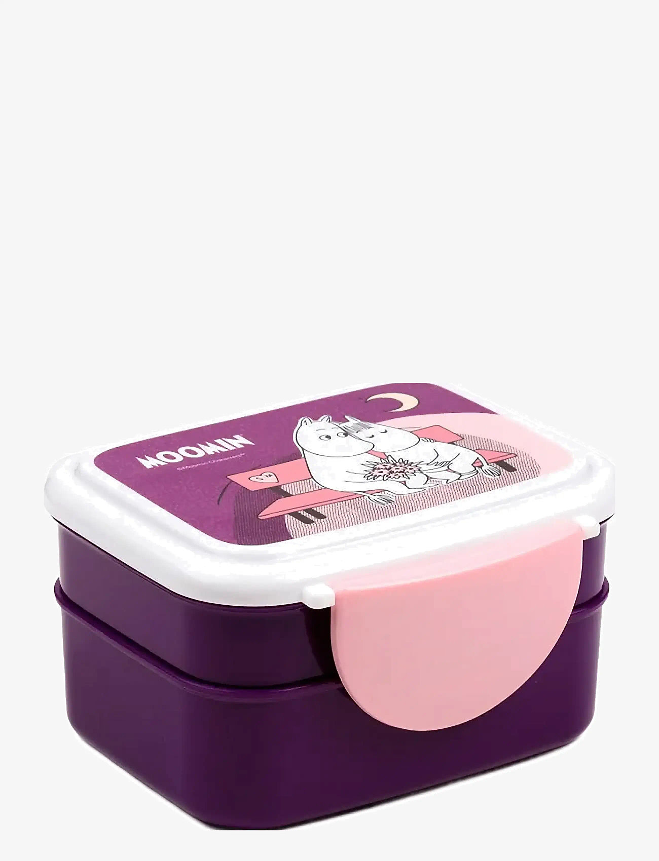 Puckator - Stacked Bento Box Lunch Box with Cutlery - lunchlådor - dark purple - 0