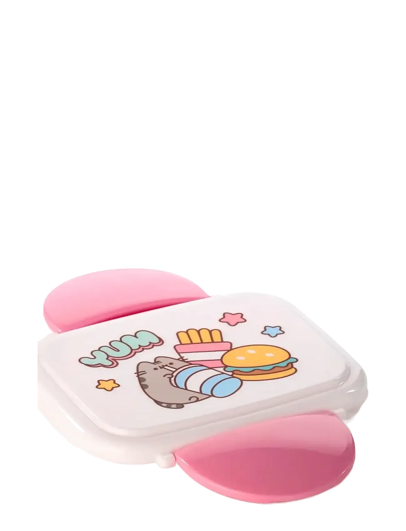 Puckator - Pusheen the Cat Foodie Clip Lock Stacked Bento Lunch Box with Cutlery - lunchlådor - pink - 4