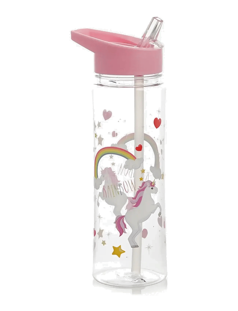 Puckator - Shatterproof 550ml Water Bottle Enchanted Rainbows Unicorn - juomapullot - pink - 0