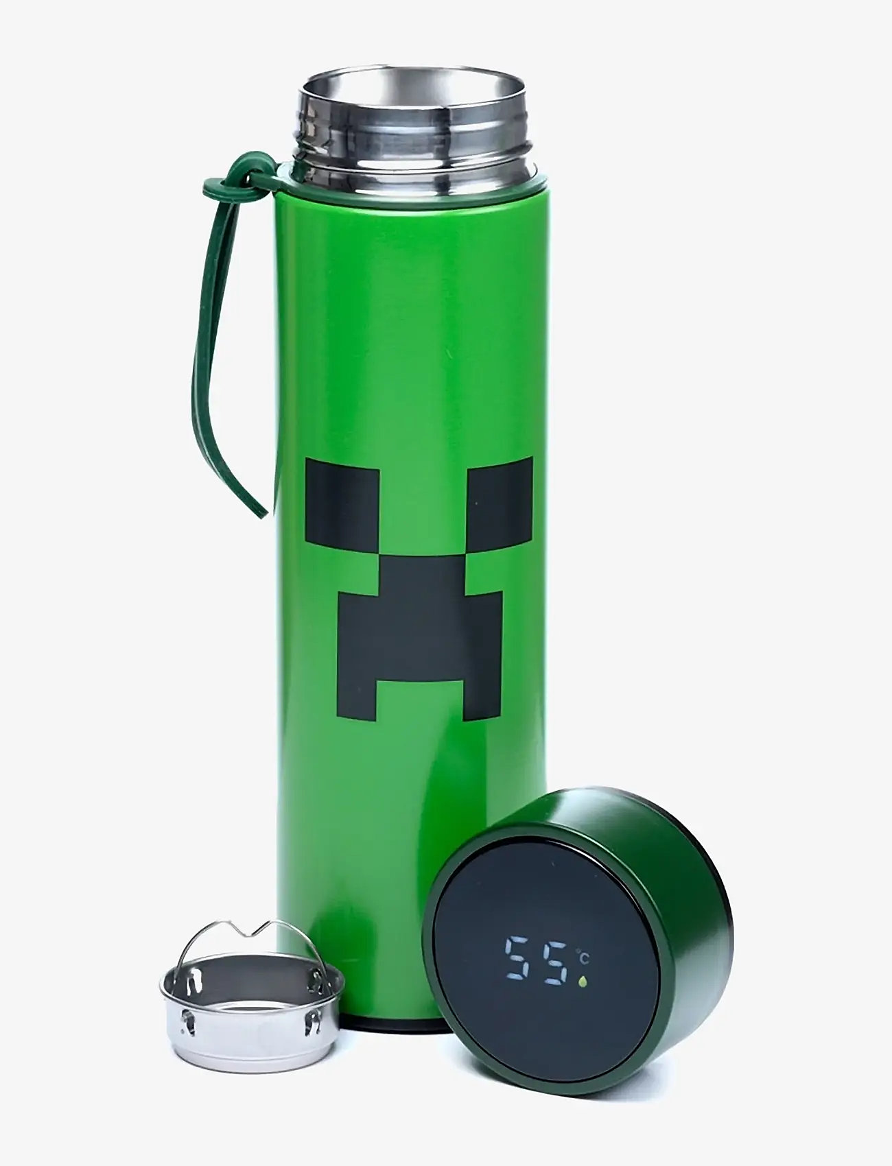 Puckator - Hot & Cold Digital Thermometer Bottle - thermosflaschen - green - 1