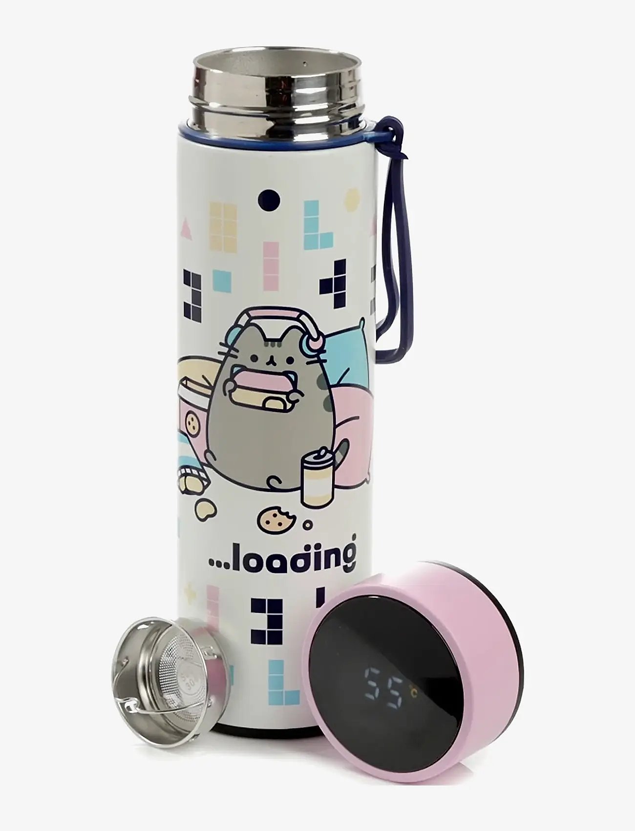 Puckator - Hot & Cold Digital Thermometer Bottle - thermosflaschen - white - 0