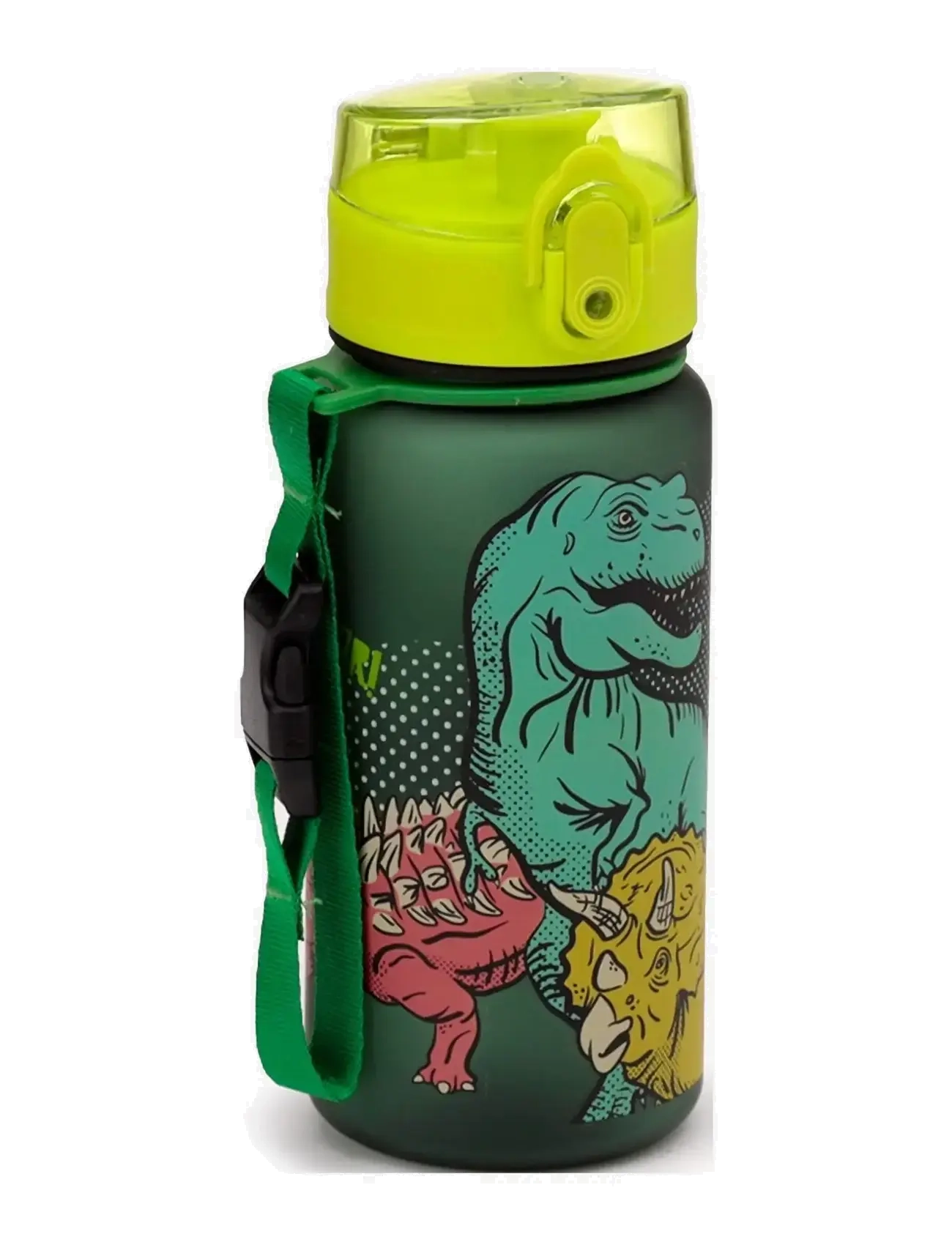 Puckator Foodiemals Pop Top 350Ml Shatterproof Children's Bottle, One Size, Home, Grün - Meal Time, Kinder