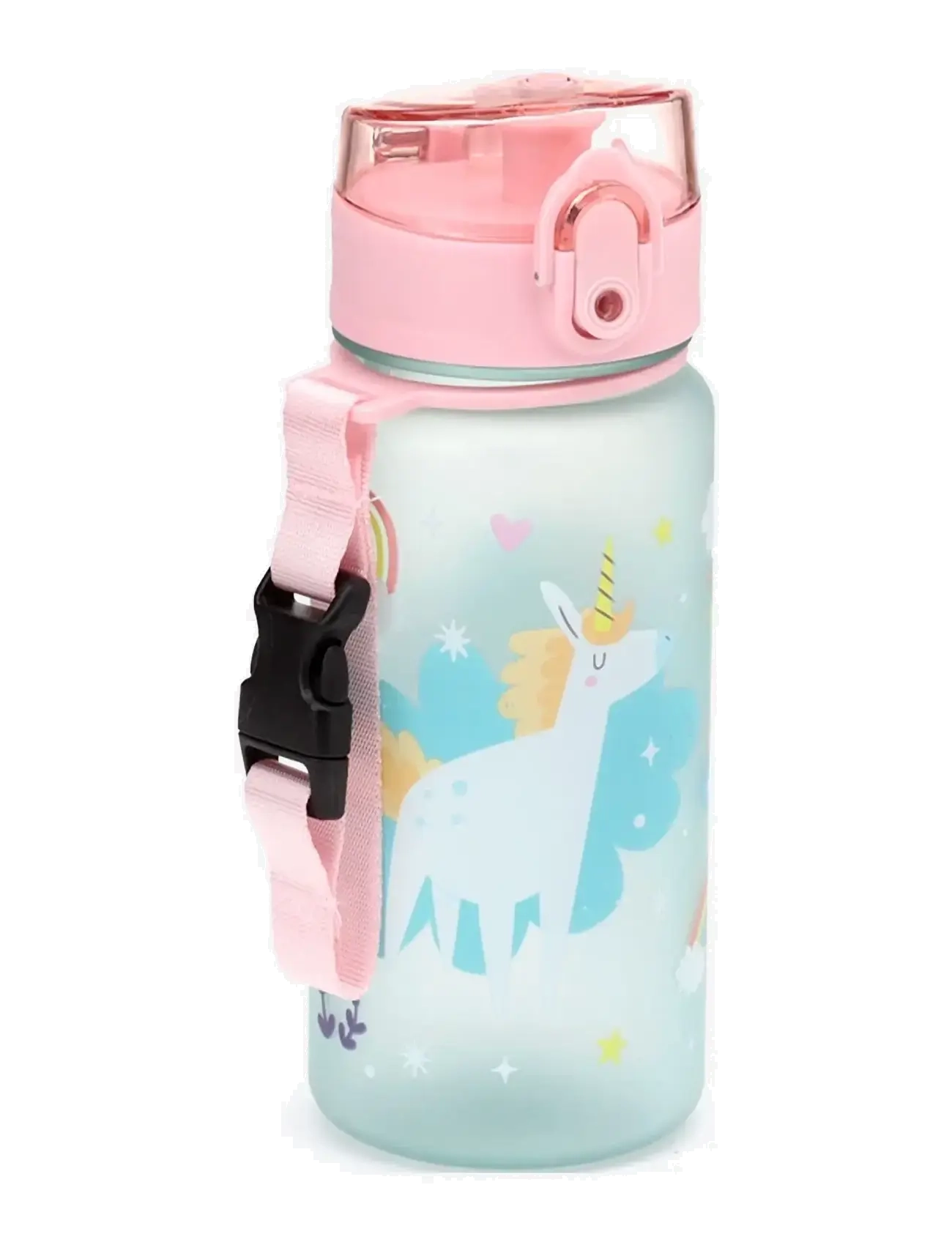 Puckator Foodiemals Pop Top 350ml Shatterproof Children's Bottle, One Size, Pink, Hjem > Måltidstid, Børn