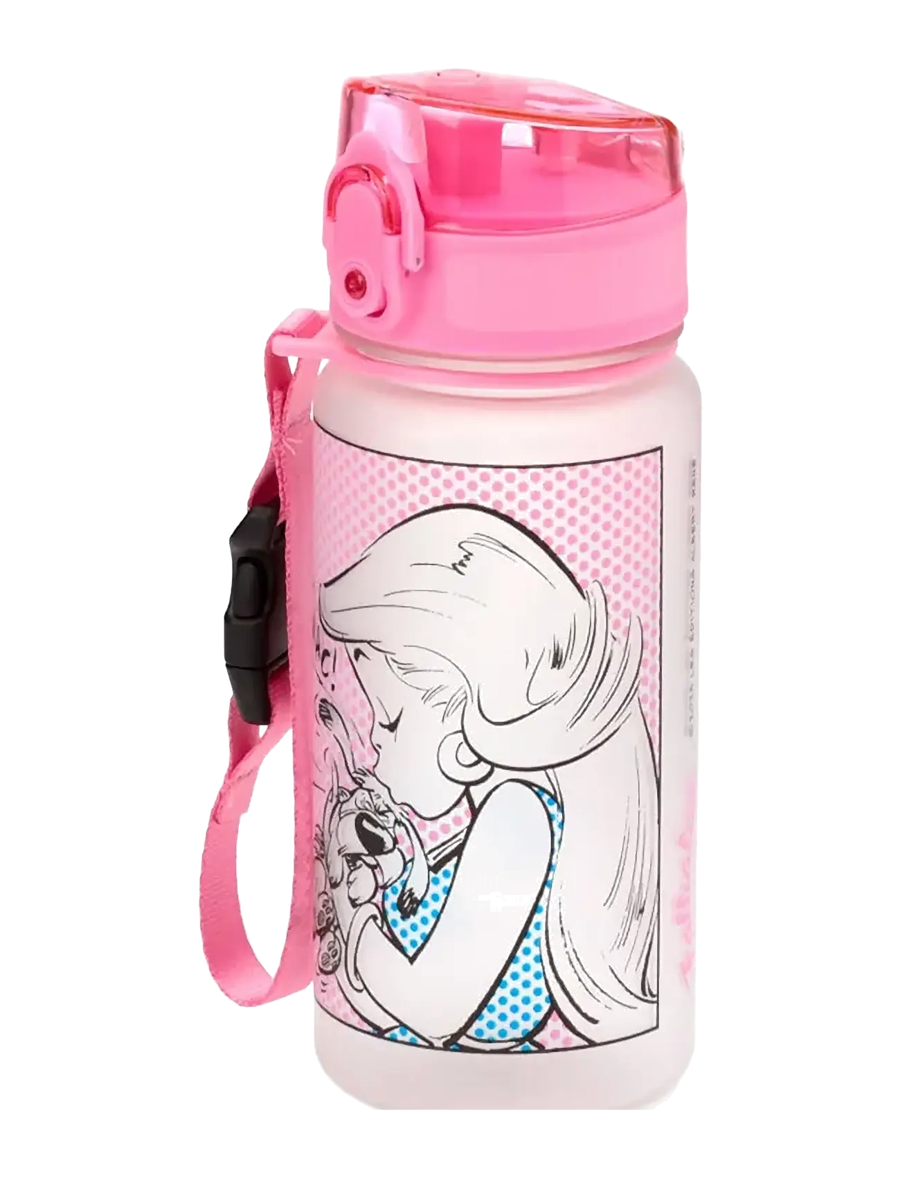 Puckator - Foodiemals Pop Top 350ml Shatterproof Children's Bottle - vandflasker - pink - 3