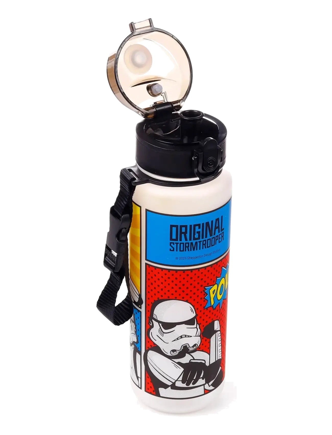 Puckator - The Original Stormtrooper Pop Art Pop Top 600ml Shatterproof Bottle - wasserflaschen - black - 1