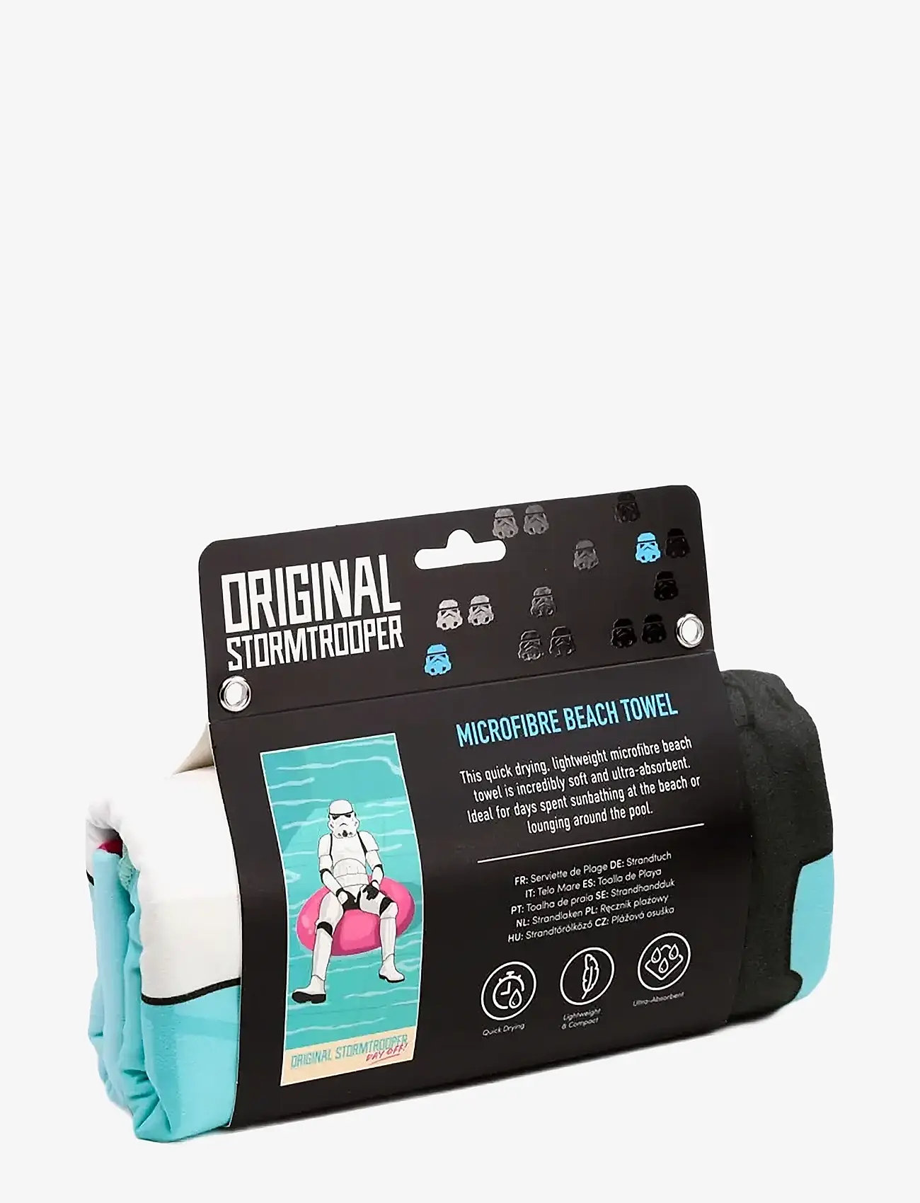 Puckator - The Original Stormtrooper Surf Day Off Microfibre Beach Towel - towels - multi coloured - 1