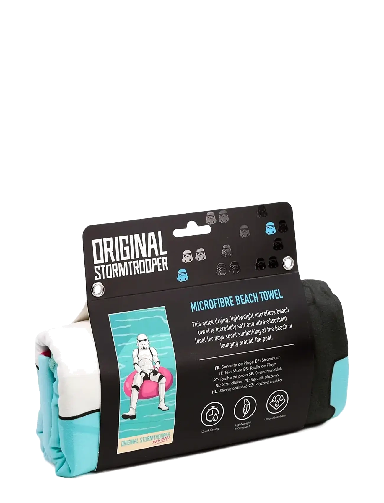 Puckator - The Original Stormtrooper Pool Day Off Microfibre Beach Towel - towels - multi coloured - 1