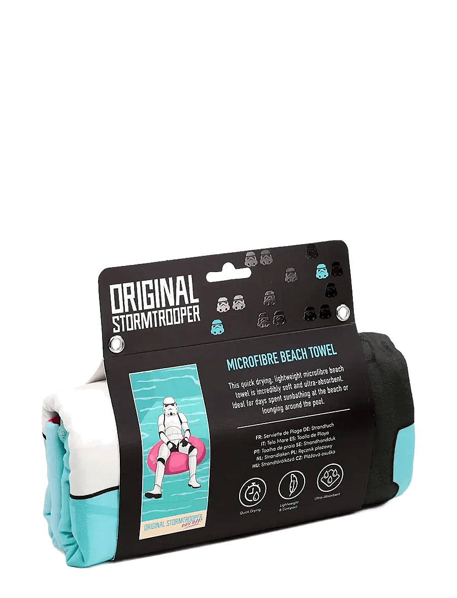 Puckator - The Original Stormtrooper Pool Day Off Microfibre Beach Towel - handdukar - multi coloured - 1