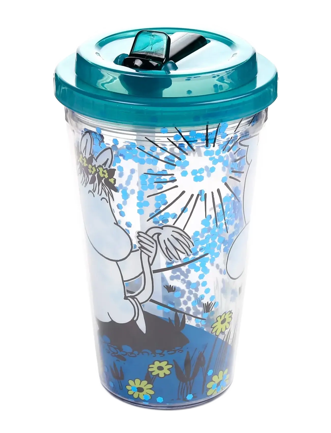 Puckator - Moomin Double Walled Cup & Straw - water bottles - blue - 1