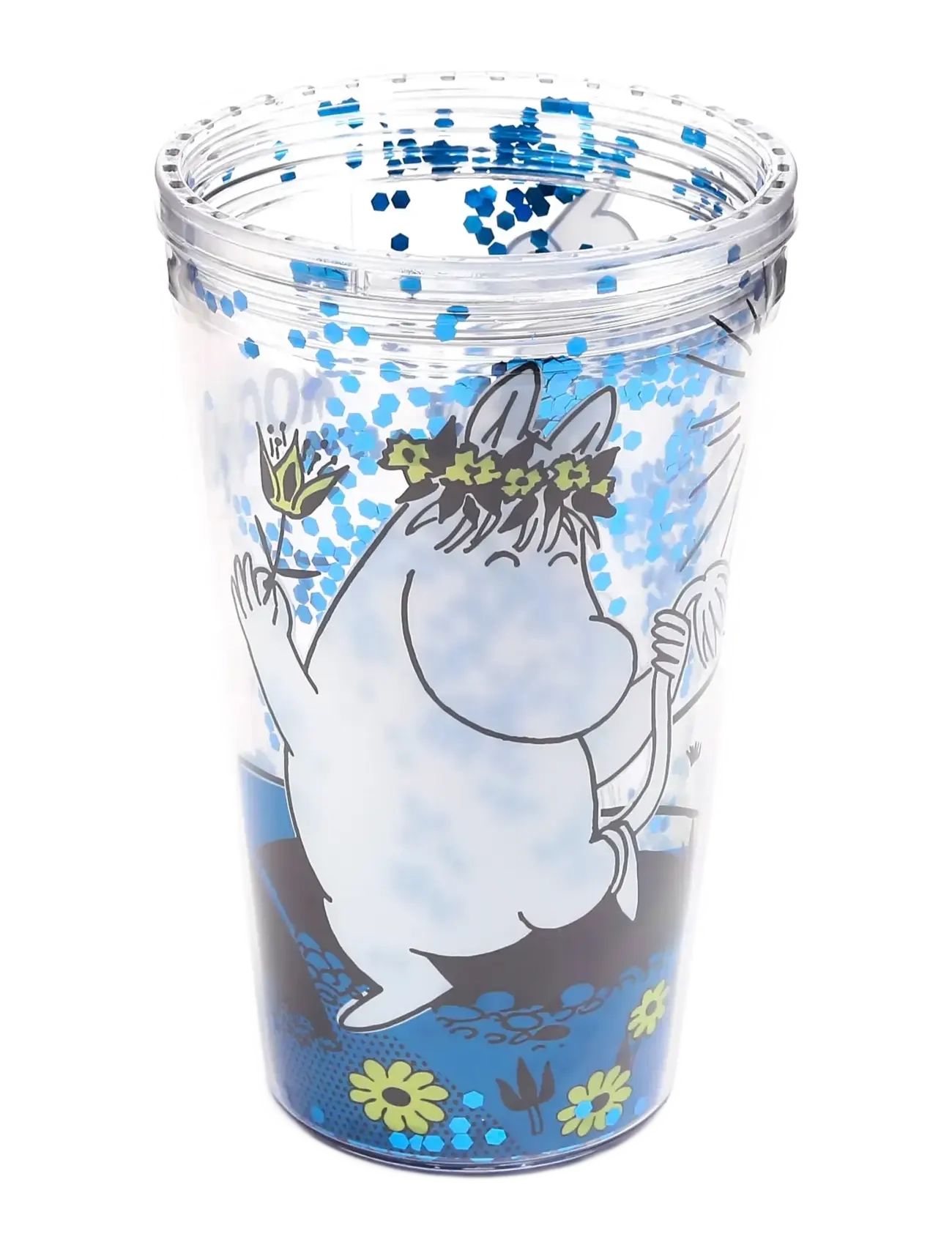 Puckator - Moomin Double Walled Cup & Straw - water bottles - blue - 2