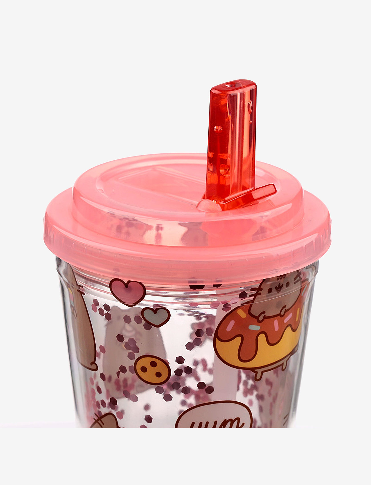 Puckator - Shatterproof Double Walled Cup & Straw - water bottles - pink - 3