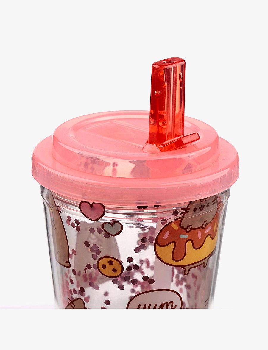 Puckator - Shatterproof Double Walled Cup & Straw - juomapullot - pink - 3