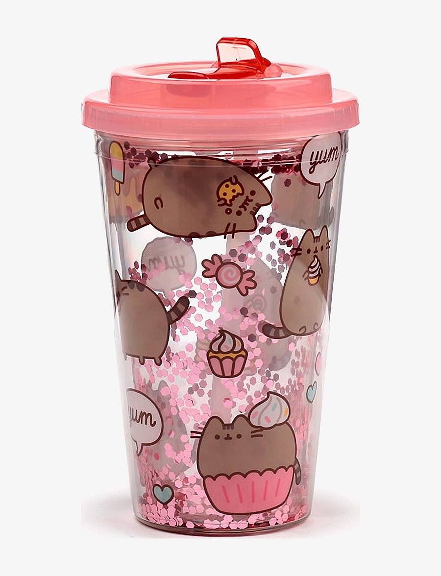 Puckator - Shatterproof Double Walled Cup & Straw - juomapullot - pink - 4