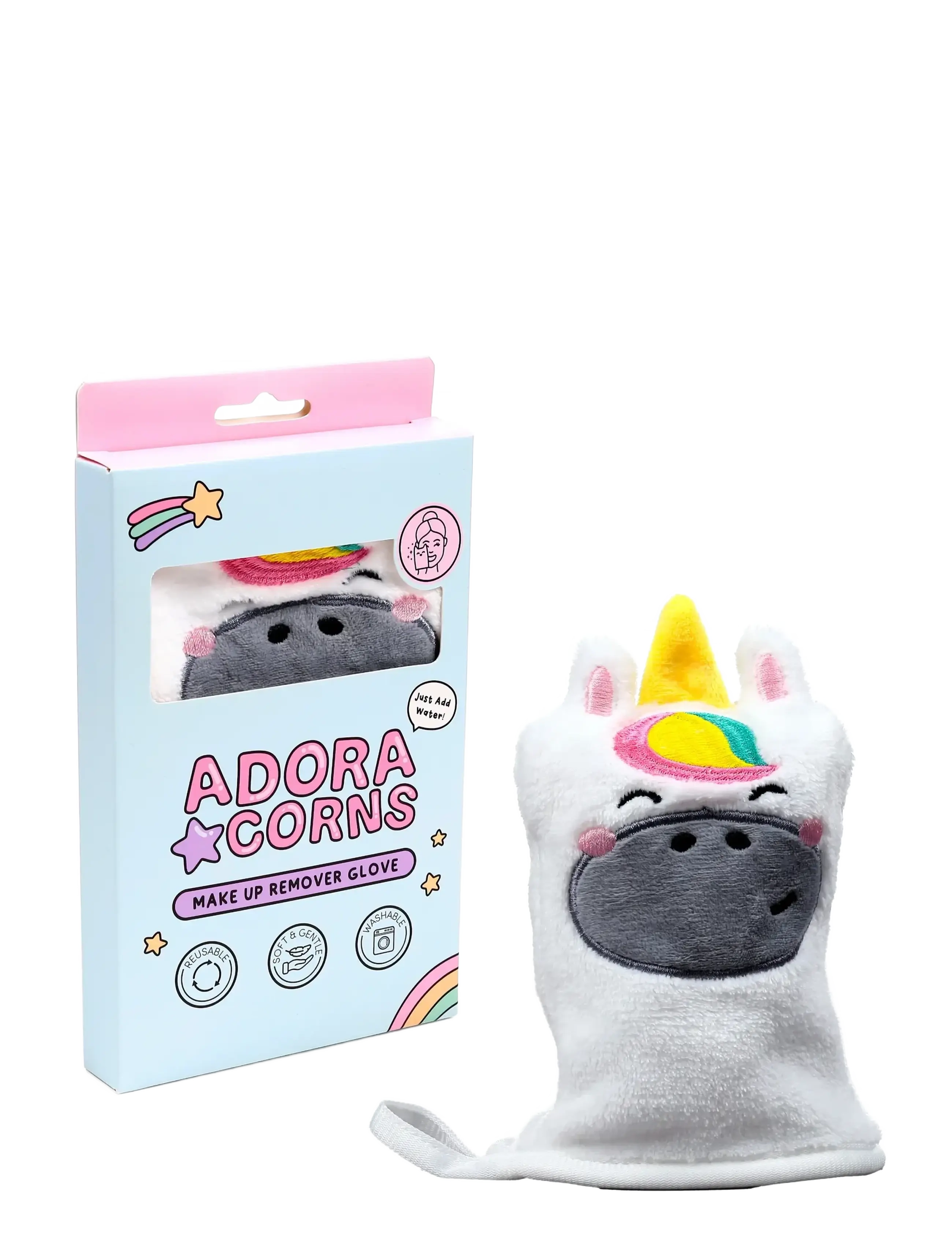 Puckator Lola The Cat Adoramals Makeup Remover Glove, One Size, White, Bathroom > Cloths, Børn