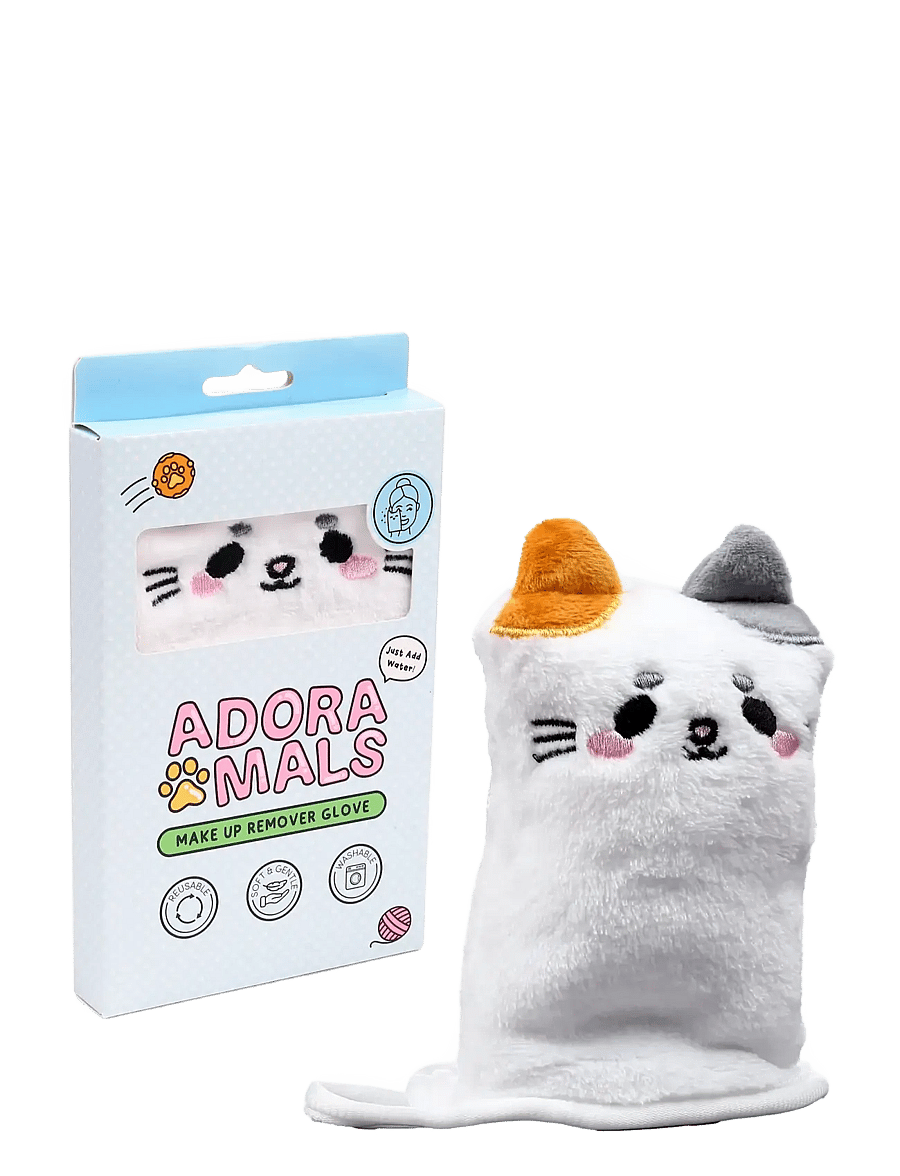 Puckator - Lola the Cat Adoramals Makeup Remover Glove - waschlappen - white - 0